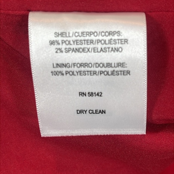 Gal Meets Glam Red Sheath Dress with Cuffed 3/4 Sleeves size 12 - Picture 7 of 7